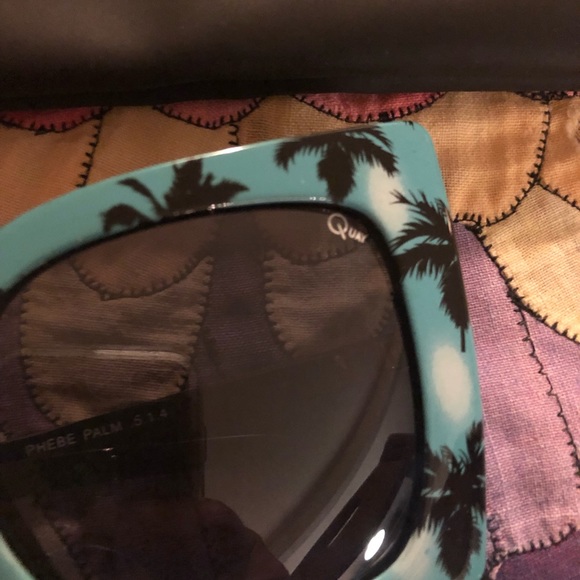 Quay Australia tropical sunglasses in turquoise - Picture 4 of 4